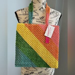 IsaacMizrahi New York Beaded Colorful Bag
